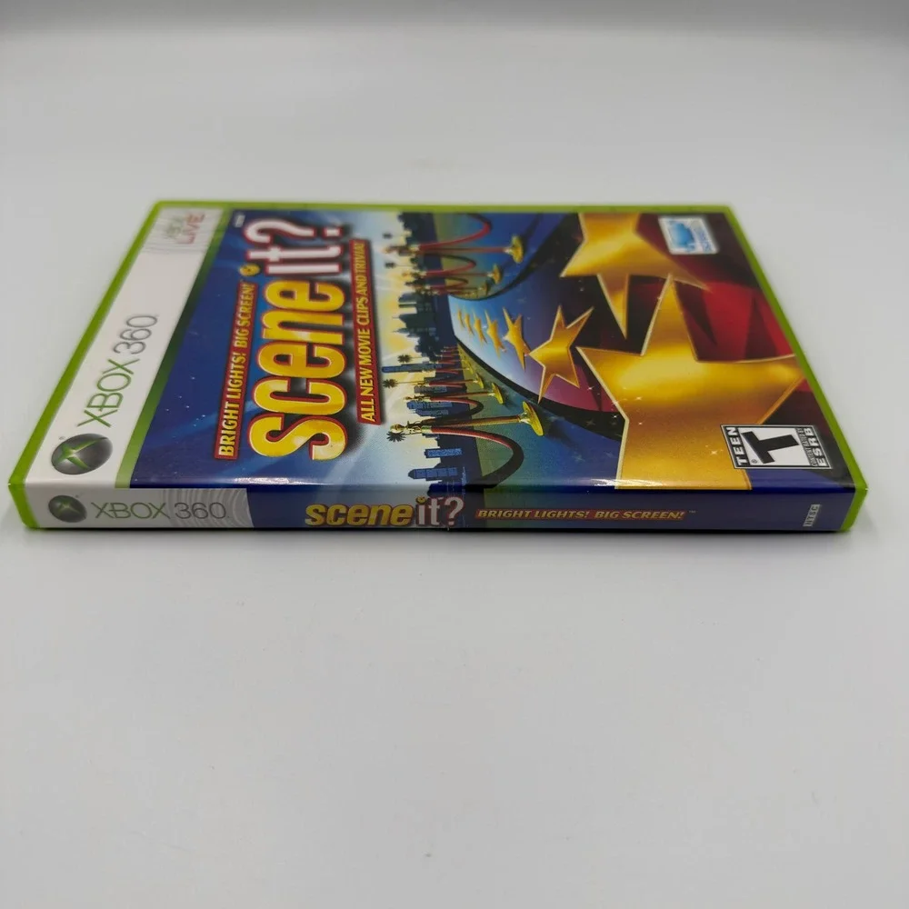 Scene It? Bright Lights! Big Screen! Xbox 360 Movie Trivia Game with Manual